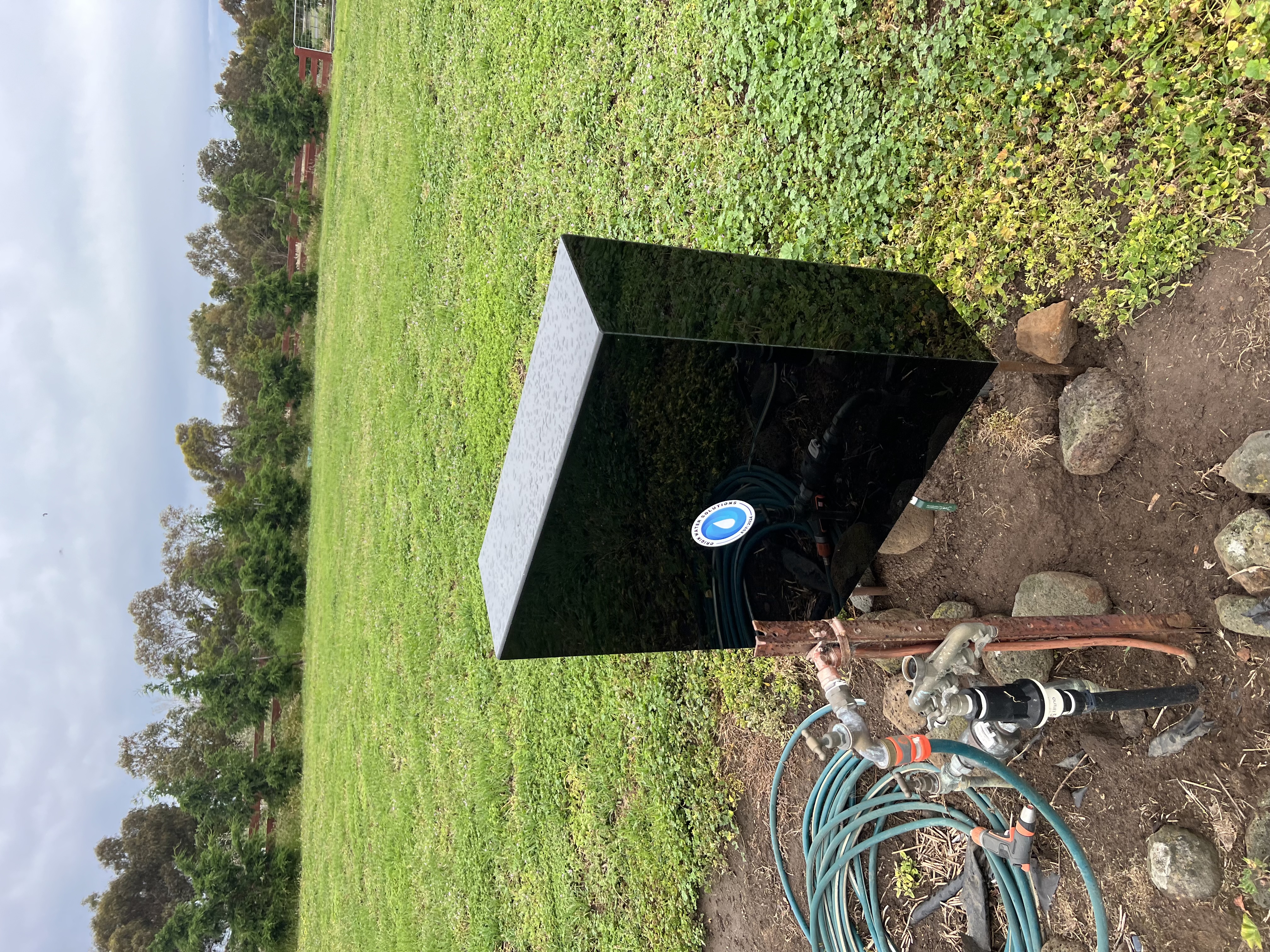 OWS Unit on Open Lawn Installation